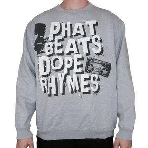 RARE Vintage Y2K Phat Beats Dope Rhymes Sweatshirt